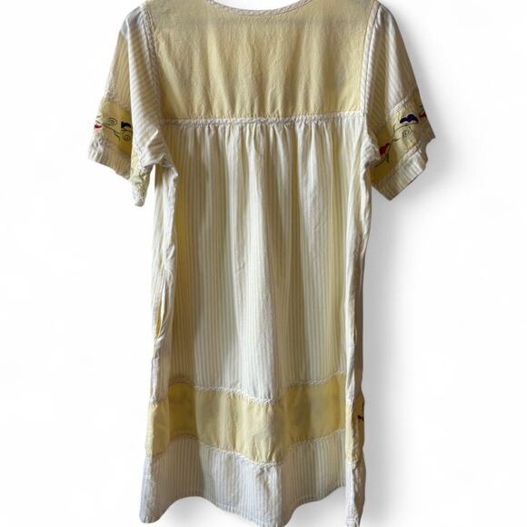 Vintage Embroidered Cotton Peasant Dress – Size M - Picture 6 of 6